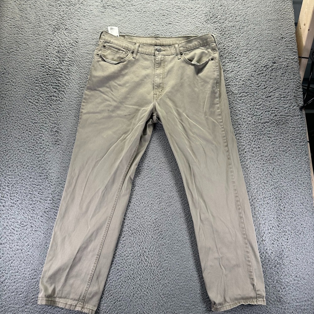 Levi's 541 Jeans Men's 38x30 Beige Cotton Straight Leg Travel Workwear Stretch